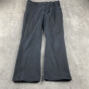 Levis 550 Relaxed Boot‎ Jeans Womens 14M Black Mid Rise